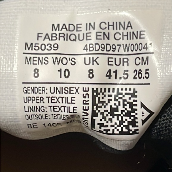 Vans Men's Black Sneakers. Very Good Condition. Size Men's 8, Women's 10. - Picture 9 of 9